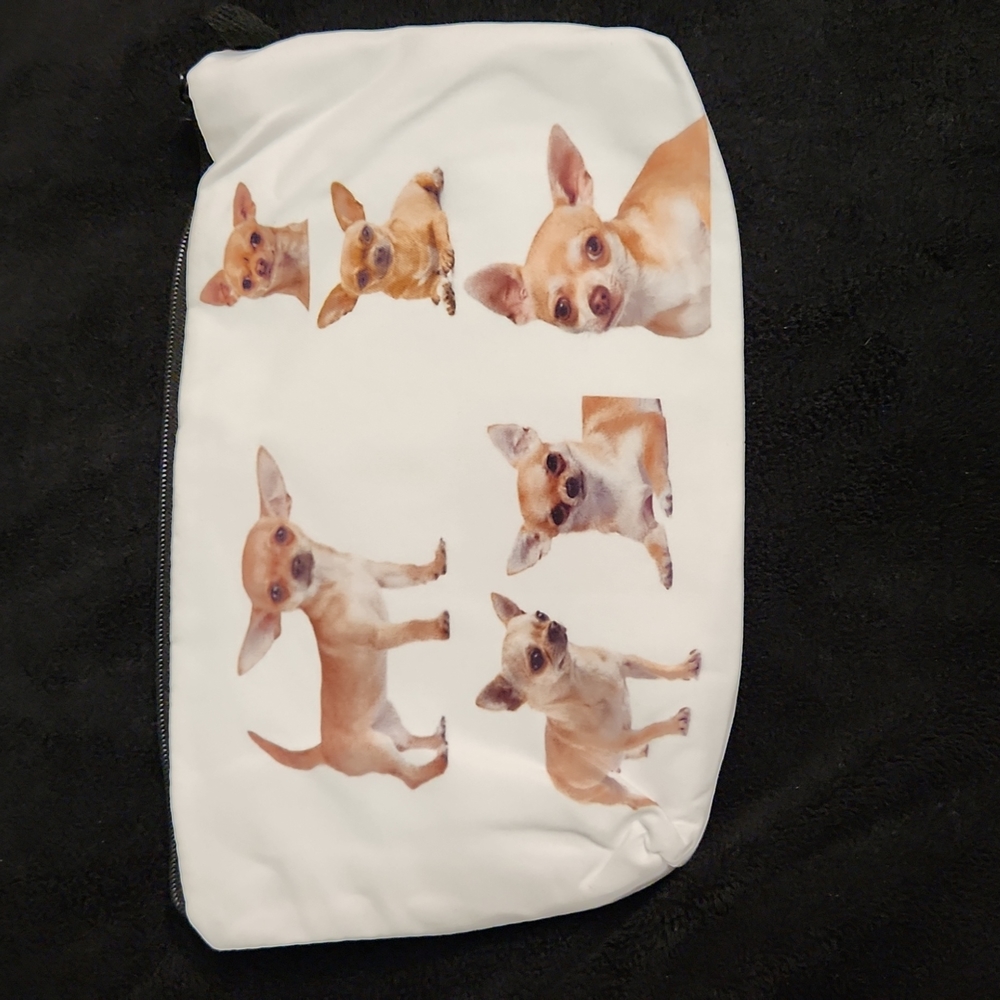 NEW- Cosmetic Bag, Storage Bag - Dogs, Chihuahuas